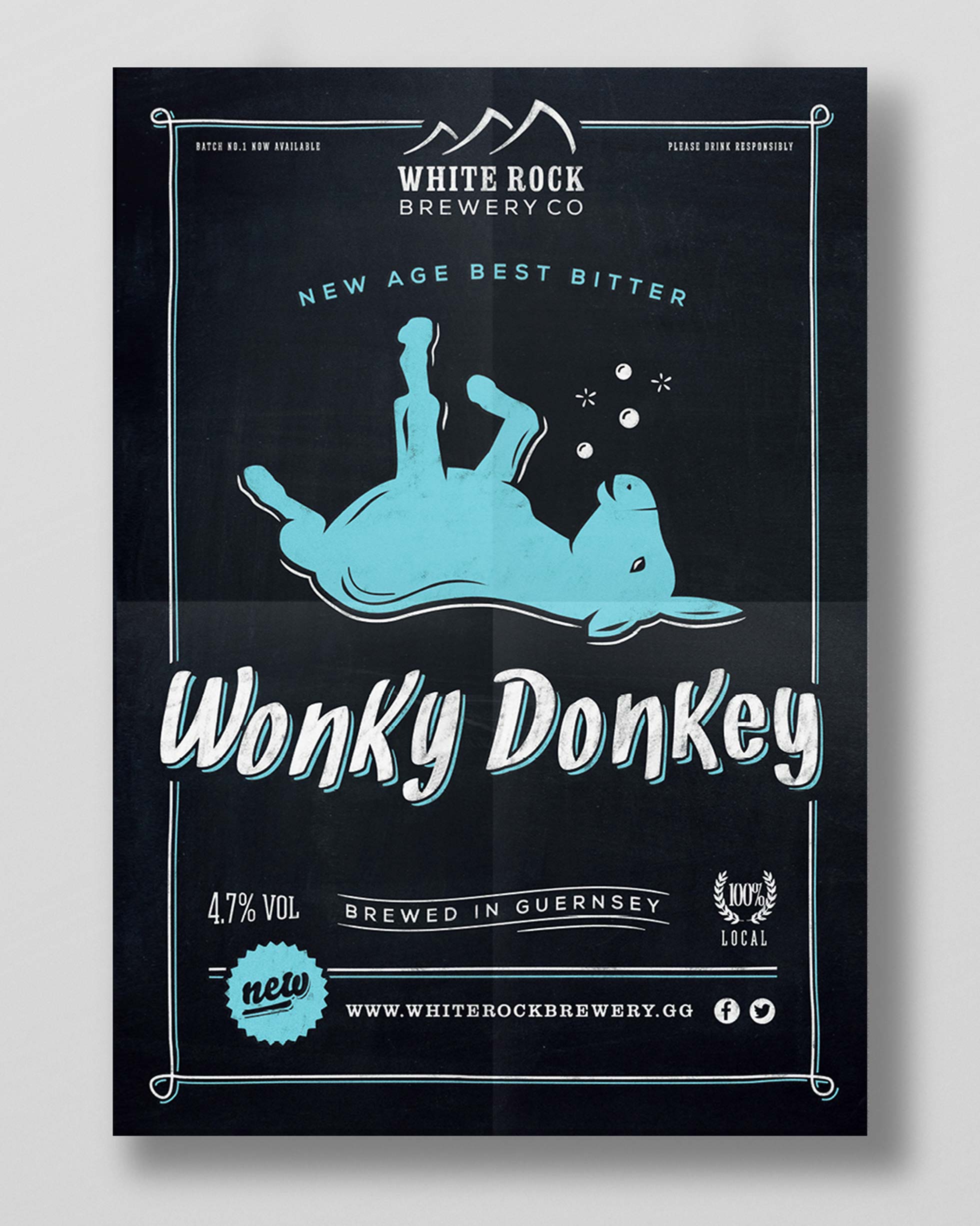 New age best bitter poster for Wonky Donkey